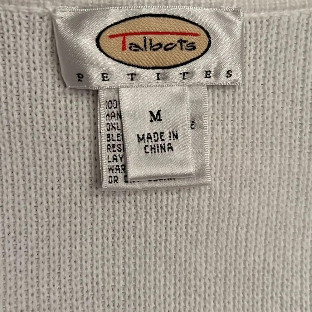Talbots Open Front Cotton Cardigan Size M - Picture 6 of 8
